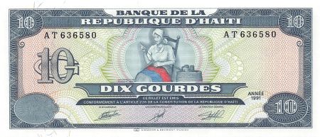 Haïti HAITI - 10 GOURDES 1991 - P.NEUF