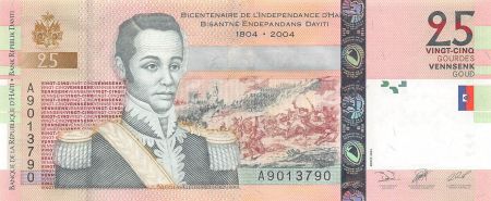 Haïti HAITI  NICOLAS GEFFRARD - 25 GOURDES 2004 - P.NEUF