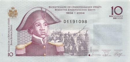 Haïti HAITI  SANITE BELAIR - 10 GOURDES 2006 - P.NEUF