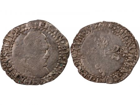 HENRI III - 1/4 FRANC ARGENT 1587 I LIMOGES