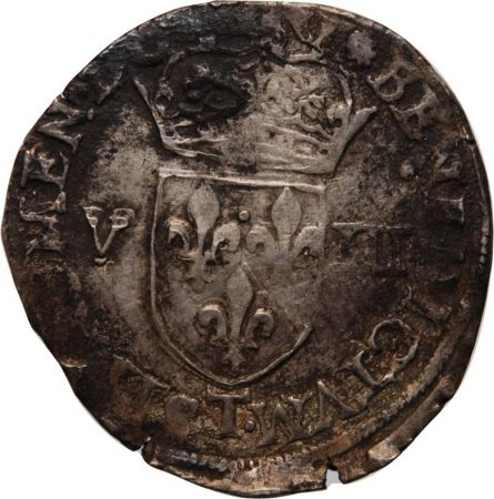 HENRI III - 1/8 ECU 1579 T NANTES