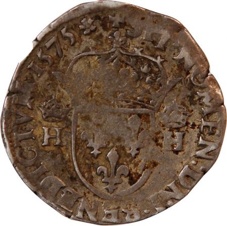 HENRI III - TESTON ARGENT 1575 T NANTES