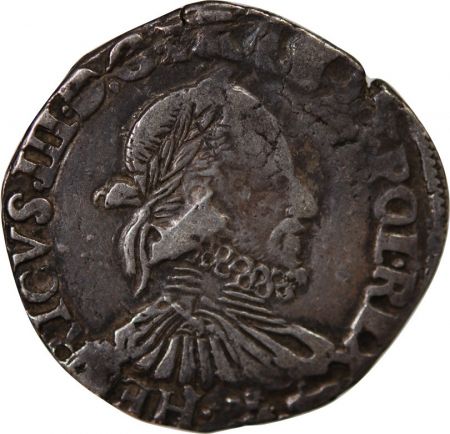 HENRI III - TESTON ARGENT 1576 L BAYONNE