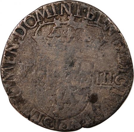 HENRI IV - 1/8 ECU ARGENT 1603 I LIMOGES