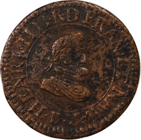 HENRI IV - DOUBLE TOURNOIS 1607 D LYON