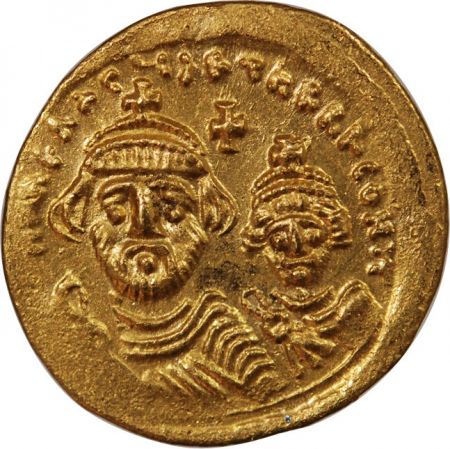 HERACLIUS & HERACLIUS CONSTANTIN - SOLIDUS OR 613 / 638 CONSTANTINOPLE