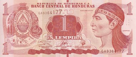 Honduras 1 Lempira - Lempira - Ruines de Copan - 2019 - P.NEW