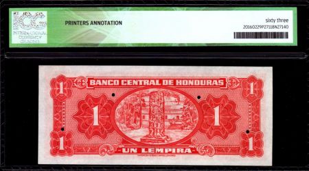 Honduras 1 Lempira Lempira - Monolith - 1951 - ICG UNC63