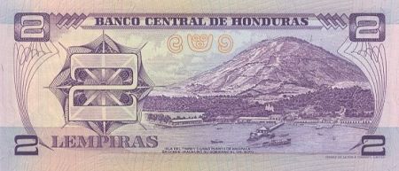Honduras 2 Lempiras M.A. Soto - 100 ans Gouv. de M.A. Soto