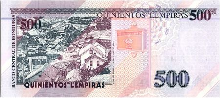 Honduras 500 Lempiras Ramon Rosa - Vue de Rosario - 2010