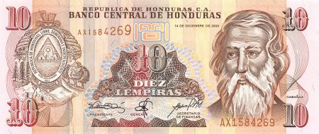 Honduras HONDURAS  CABANAS - 10 LEMPIRAS 2000 - P.NEUF