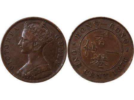 HONG KONG  VICTORIA - 1 CENT 1876