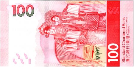 Hong-Kong 100 Dollars, Standard Chartered Bank - Opéra - 2018 ( 2019) - Neuf
