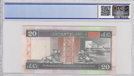 Hong-Kong 20 Dollars,  Banque de Hongkong et Shanghai - 2002 - PCGS 67 OPQ