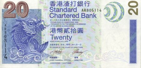 Hong-Kong Billet 20 Dollars HONG KONG 2003