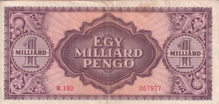 Hongrie 1 Milliard de Pengo - Femme - 1946 - P.125