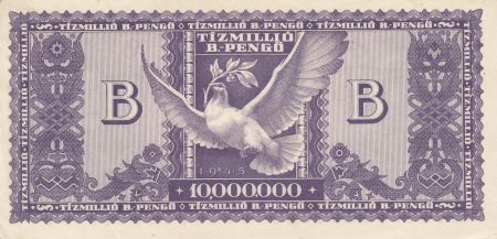 Hongrie 10 000 000 Milpengö 1946 - L. Kossuth 2ème ex