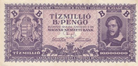 Hongrie 10 000 000 Milpengö 1946 - L. Kossuth 2ème ex