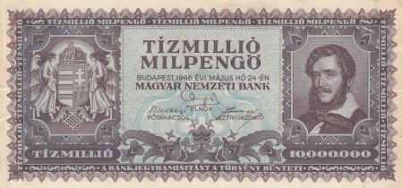 Hongrie 10 000 000 Milpengö 1946 - L. Kossuth