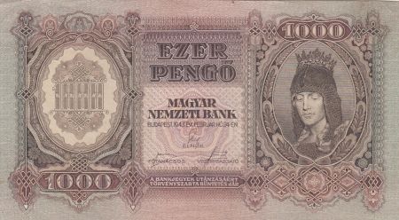 Hongrie 1000 Pengo 1943 - Série F042