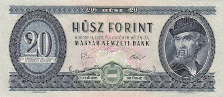 Hongrie 20 Forint 1975 - Dozsa György