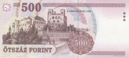 Hongrie 500 Forint 1998 - Ferenc Rakoczi, Château de Sarospatak