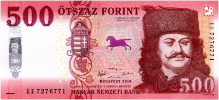 Hongrie 500 Forint Ferenc Rakoczi, Château de Sarospatak - 2018 (2019) - Neuf