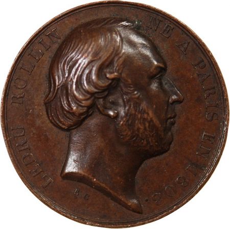 IIe RÉPUBLIQUE  LEDRU-ROLLIN  MÉDAILLE CUIVRE 1848