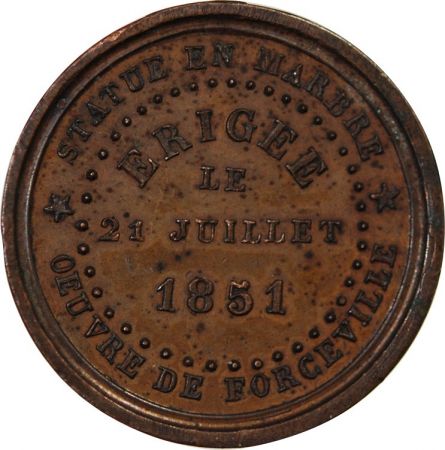 IIe RÉPUBLIQUE  STATUE DE GRESSET  JETON CUIVRE 1851