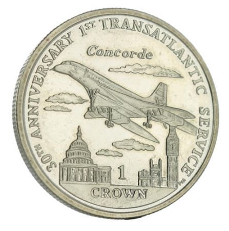 Ile de man 1 Crown Couleur ILE DE MAN 2006 - Concorde