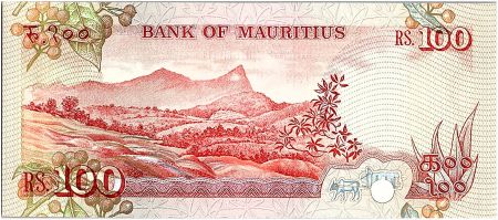 Ile Maurice 100 Rupees,  Parlement - Paysage - 1986 - P.38