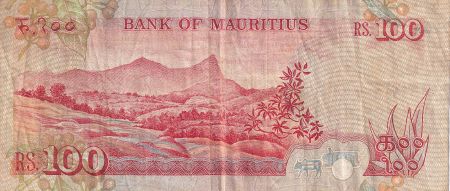 Ile Maurice 100 Rupees - Parlement - Paysage - 1986 - P.38