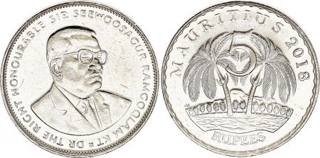 Ile Maurice 5 Rupees - Sir Seewoosagur Ramgoolam - Palmiers -  Années Variées (2012-2018)