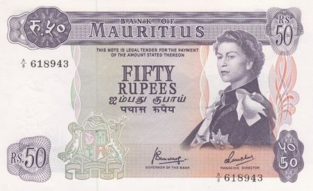 Ile Maurice 50 Rupees Elisabeth II - Série A.8 - Neuf - P.33c
