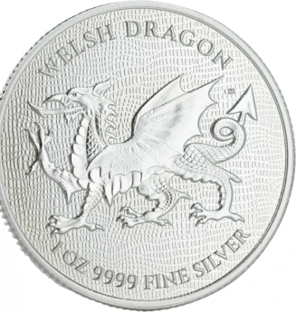 Ile Niue Dragon Gallois (Welsh dragon) - 1 Once Argent 2022 NIUE