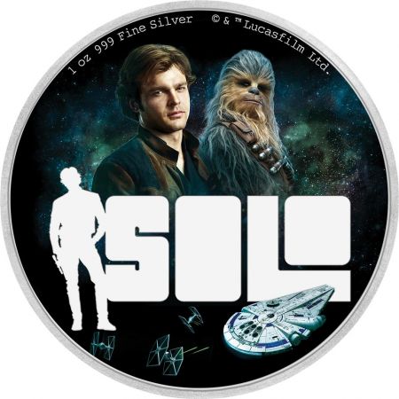 Ile Niue Solo - a Star Wars Story - Star Wars - 2 Dollars couleur 2018