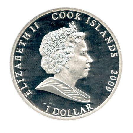 Iles Cook 1 Dollar Couleur - Nessie - Iles Cook 2009