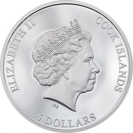 Iles Cook Les Cercles de la Vie - 1 Once Argent - 5 Dollars Îles Cook 2022