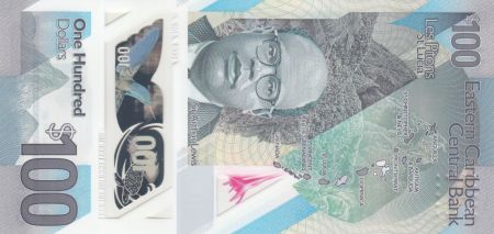 Iles des Caraïbes 100 Dollars Elisabeth II - Polymer - 2019 - Neuf