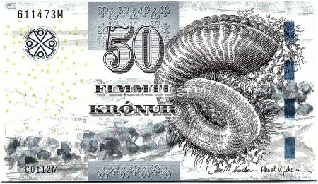Iles Féroé 50 Kronur, Corne - 2011 - Neuf - P.29