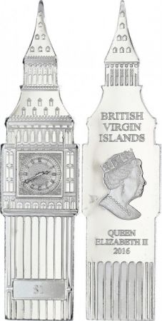 Iles Vierges Britanniques 1 Dollar Big Ben - Elisabeth II - 2016