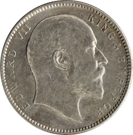 Inde 1 Rupee Edouard VII Roi et Empereur - 1905