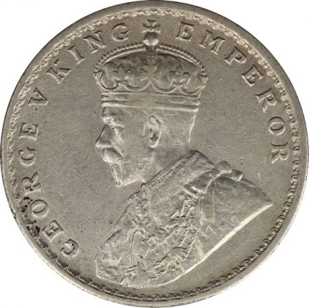 Inde 1 Rupee Georges V Roi et Empereur - 1917