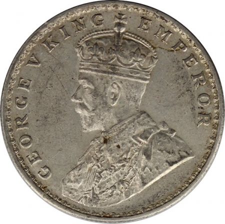 Inde 1 Rupee Georges V Roi et Empereur - 1918