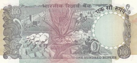 Inde 100 Rupees ND 1978 - Agriculture Série 8SR