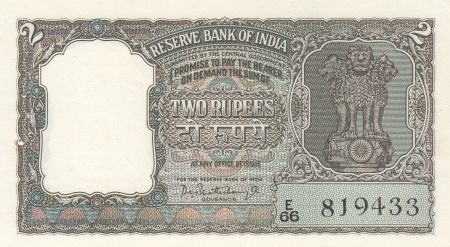 Inde 2 Rupees ND1962-67 - Tigre