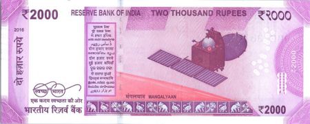 Inde 2000 Rupees, Mahatma Gandhi - Satelite 2016 Série 9BR