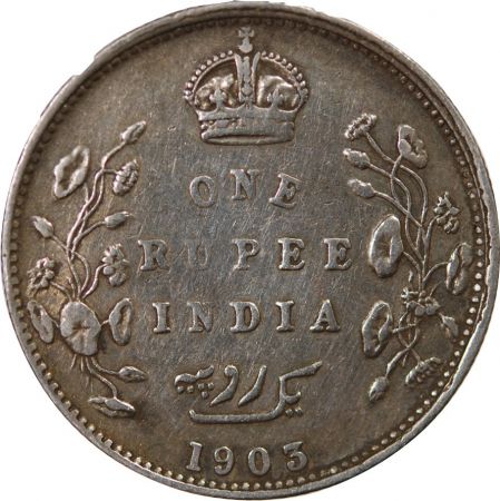 Inde INDE  EDOUARD VII - RUPEE ARGENT 1903