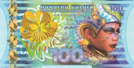 Indes Néerlandaises 100 Gulden, Enfant - Voilier - 2016