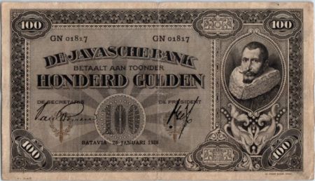 Indes Néerlandaises 100 Gulden J.P. Cohen - Banque Centrale